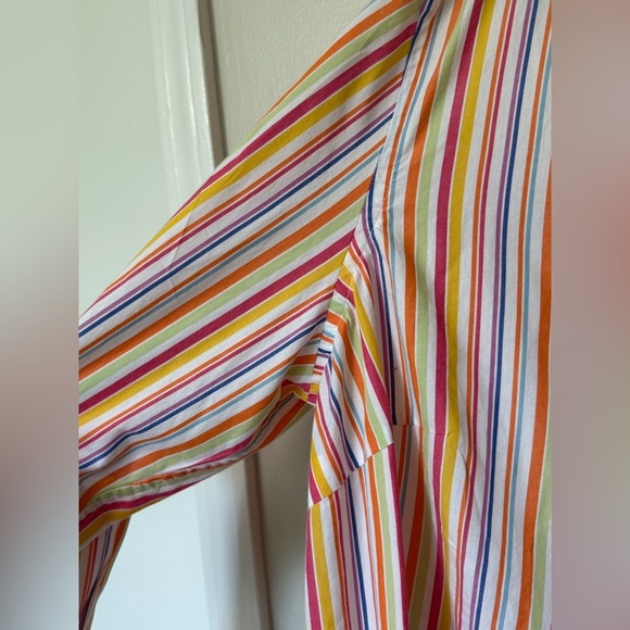 Lauren Ralph Lauren cotton Multicolor Striped Woman’s button down Shirt - Picture 6 of 11